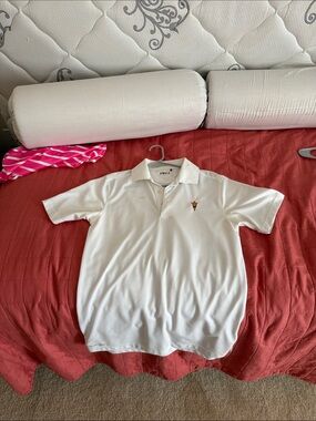 White ASU polo by ping Team issued
